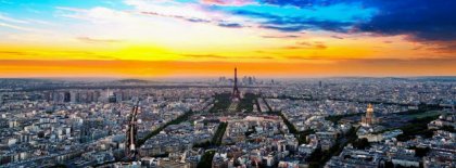 Paris Skyline Fb Cover Facebook Covers